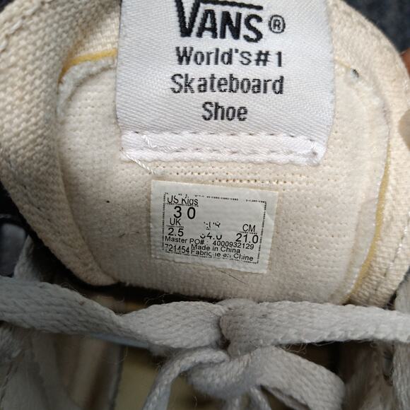 Vans Old Skool SK8 High Top Sneakers Kids 3 Black Skate Shoes - Picture 5 of 5